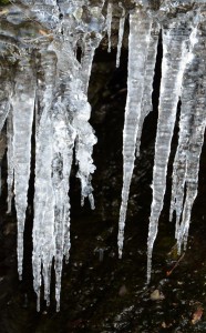 Beach icicles - jagged 2013